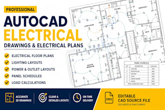 create autocad electrical drawings electrical plans and cad drafting in houston