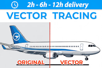 do vector tracing, vectorize image, convert logo to vector quickly