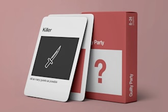 do custom playing card game design party card game adult drinking cards tuck box