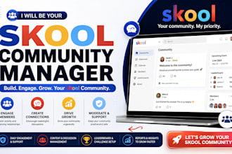 be your skool community manager and moderator