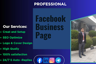 create, design and setup impressive facebook business page