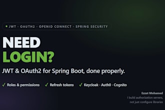 add jwt or oauth2 authentication to your spring boot app
