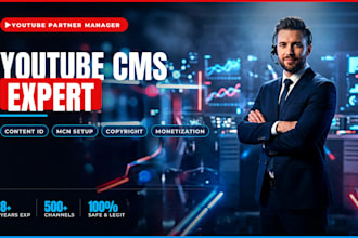 setup youtube cms content id mcn and monetization