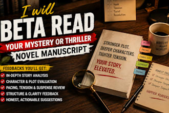 beta reader your mystery or thriller novel manuscript