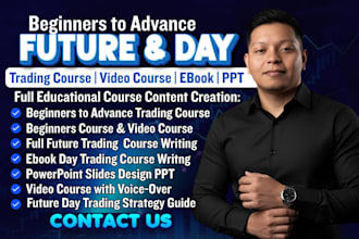 create beginners trading ebook, futures day trading course, video course, ebook