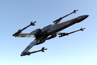create detailed 3d spaceship models and sci fi game assets for unity and unreal