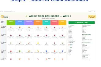 organize your schedule, meal plan, or content calendar