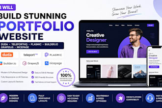 build duda teleporthq plasmic builder io grapesjs nicepage portfolio website