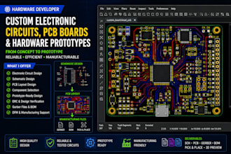 design custom electronic circuits, pcb boards and hardware prototypes