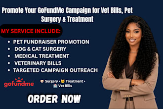 do gofundme campaign promotion for vet bill pet surgery and treatment
