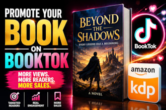 do viral booktok promotion and amazon KDP book marketing