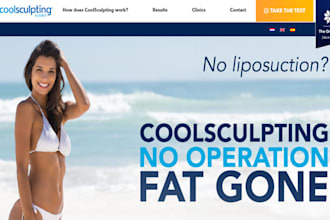 design wix body contouring website scalp treatment med spa coolsculpting website