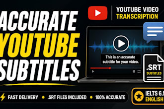 be your youtube video transcriber and add subtitles