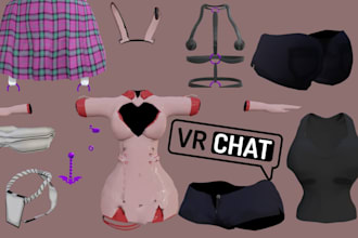 create vrchat clothing vrchat outfit nsfw avatar accessories furry avatar unity