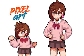 do pixel art animation pixel art character