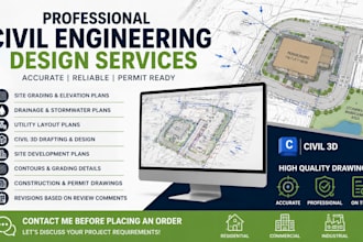 design drainage, grading, stormwater and utility plans using civil 3d