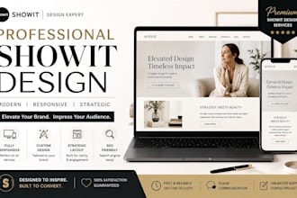 design a professional showit website for your business