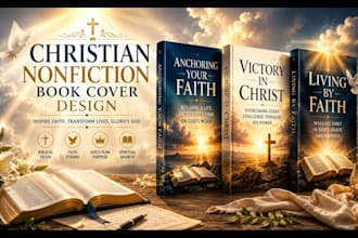 design a christian nonfiction book cover for KDP publishing