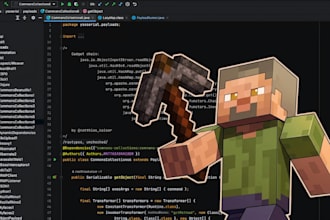 custom minecraft mod, plugin, mob, blockbench model, animation and textures