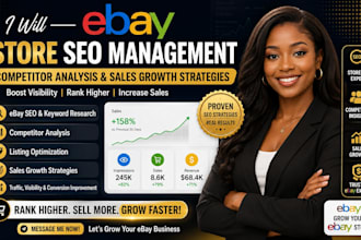manage your ebay store SEO competitor analysis  sales growth