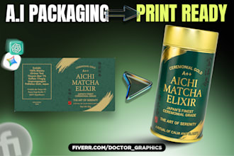 convert ai packaging design into print ready vector artwork