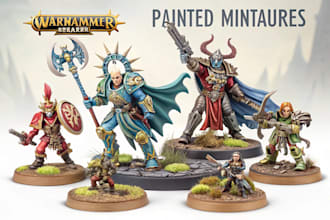 paint your warhammer 40k, aos or bloodbowl miniatures