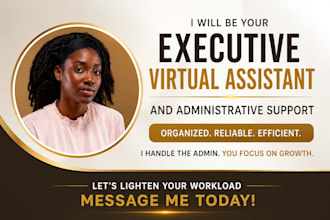 be your executive virtual assistant and administrative support