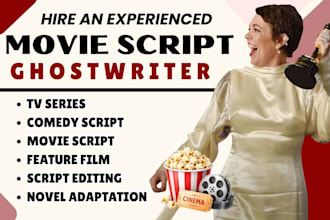 write feature film script screenplay screenwriting movie script comedy script