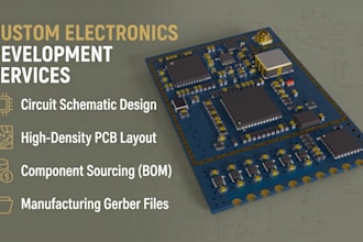 do custom pcb design, circuit schematic and layout