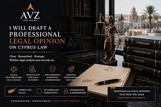 provide a written legal opinion on a cyprus legal matter