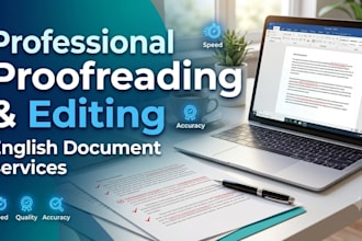 proofread and edit your english documents professionally