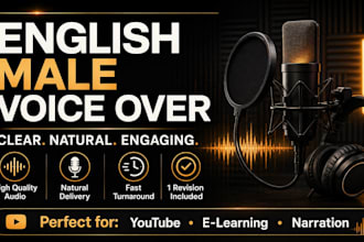record a native german or fluent english voiceover for you