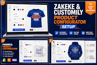 setup zakeke, customily product configurator for shopify print on demand store