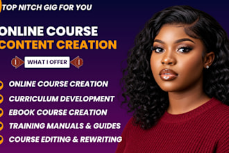 create online course, curriculum development, course content, and ebook course