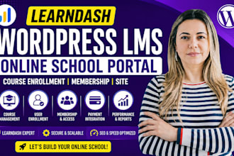 learndash wordpress lms online school portal course enrollment membership site