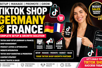 setup germany france tiktok shop manage website promote market sales