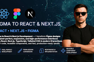 convert figma to react or nextjs pixel perfect