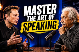 create eye catching viral youtube thumbnail for podcast and interview