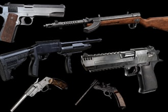 sculpt 3d cosplay weapons props 3d airsoft gun model accessory for 3d printing
