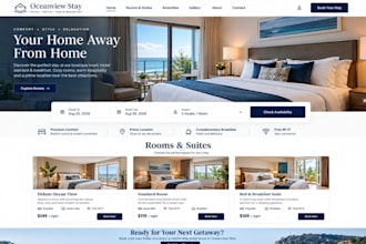design squarespace hotel booking website motel website bed breakfast site