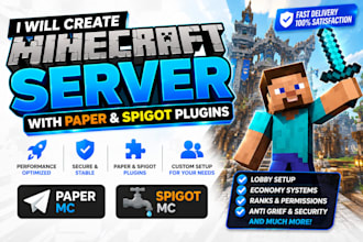 create a server like donut smp for you