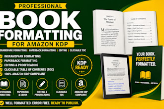do ingramspark formatting paperback formatting editing clickable toc for kdp