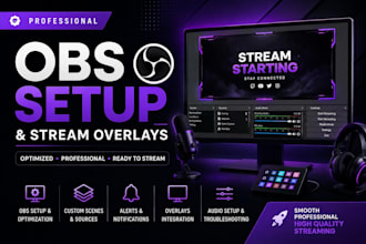 setup and optimize obs studio with overlays and alerts