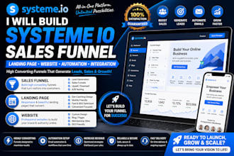 build systeme io sales funnel, systeme io landing page, systeme io website
