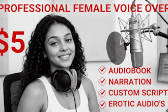 do seductive voiceover for nsfw fantasy custom erotic audio female voice acting