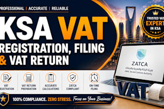 handle ksa vat registration, filing, and vat return for your business