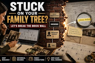 research and solve your genealogy brick wall and find your missing ancestor