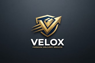 design a fast and modern delivery service logo