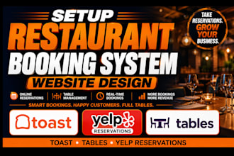 setup toast tables yelp reservations restaurant booking system website design