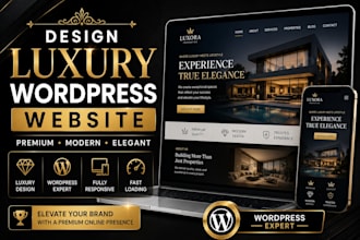 design luxury wordpress website